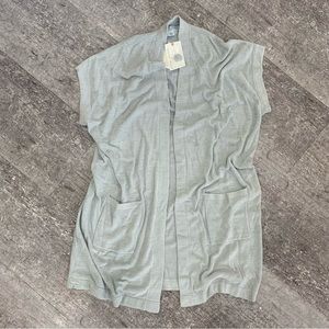 NWT Barefoot Dreams CozyChic Ultra Lite Sleeveless Long Cardi